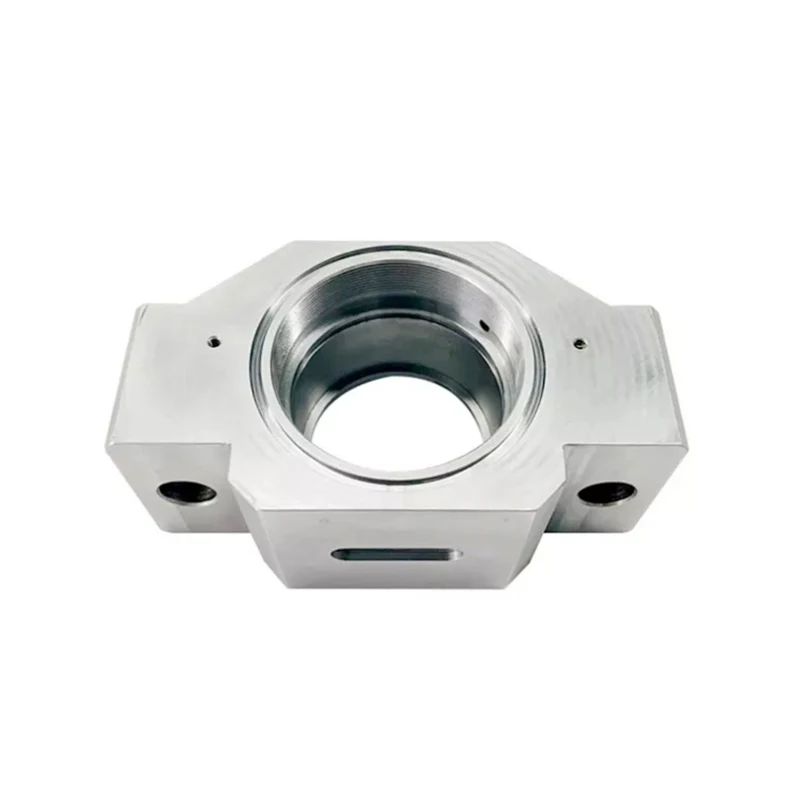 Custom Manufacturer CNC Aluminum Parts Machining Service Optical Axis Shaft Support Seat for Precision Equipment
