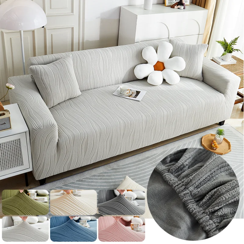 Knitting Fabric Adjustable Competitive Price Flexible Big Size Nice Wear Resistant Beautiful Multi Seat Couch Cover