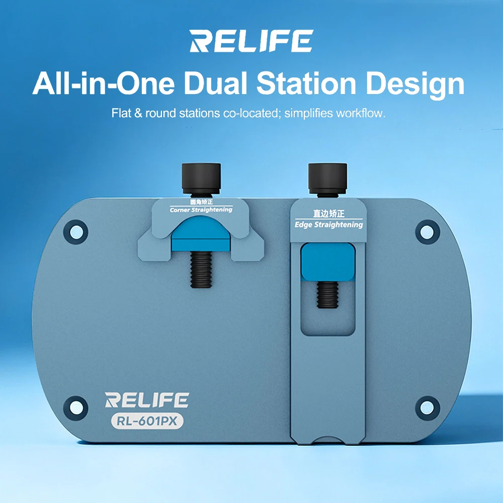 RELIFE RL-601PX Smartphone Bezel Straightener for Phone Repair Straight/Rounded Edges Dented Bent Mid-Frame Correction Tool