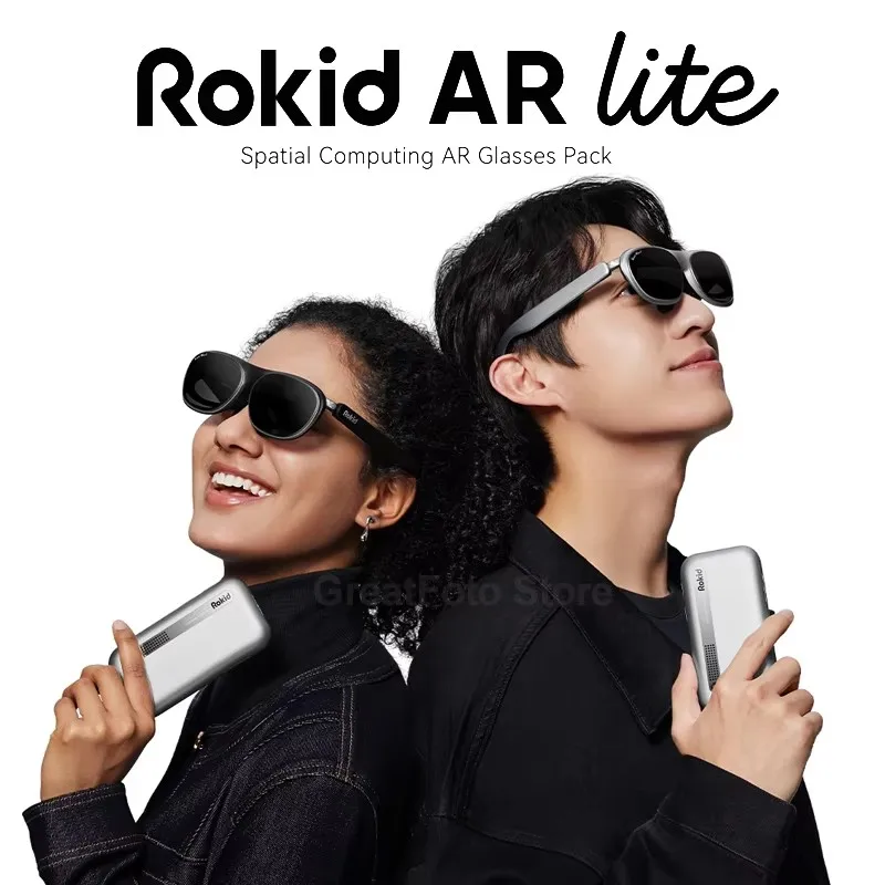 Rokid ARLite 3D AR Smart Glasses Max2 300" Spatial Multi Screen 1920X1200 50°FoV Home Game Viewing Realtime Translation-in stock