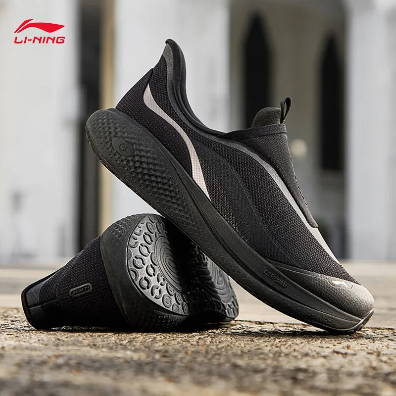 LI-NING SOFT GO 3 SLIP ON Men's Walking Shoes Comfortable Thick Heel Casual Sports Wearable Slip-on Design AGLW009
