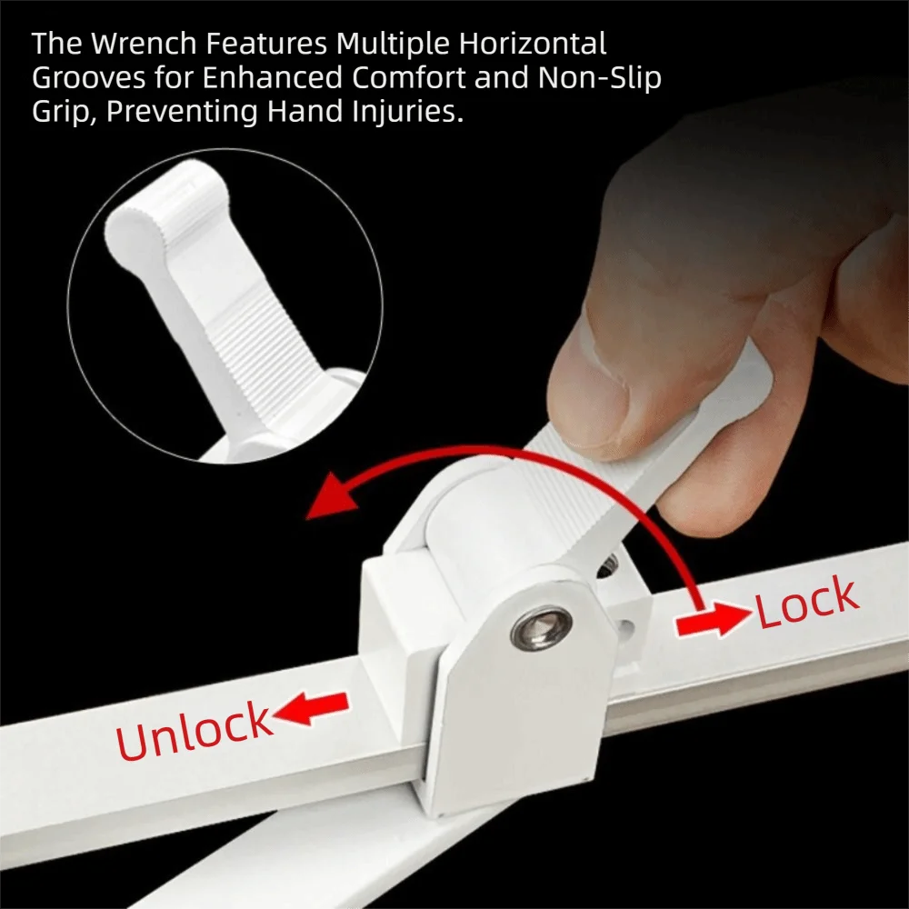 

Stopper Aluminum Alloy Window Limiter Heavy Duty Fixed Gusset Wind Support Adjustable Window Stopper Window Accessories