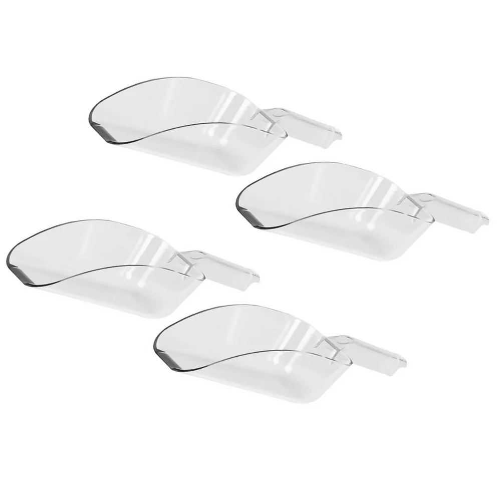 4 Pcs Popcorn Plastic Scoop Ice Cube Food Baking Flour Multi-functional Creative