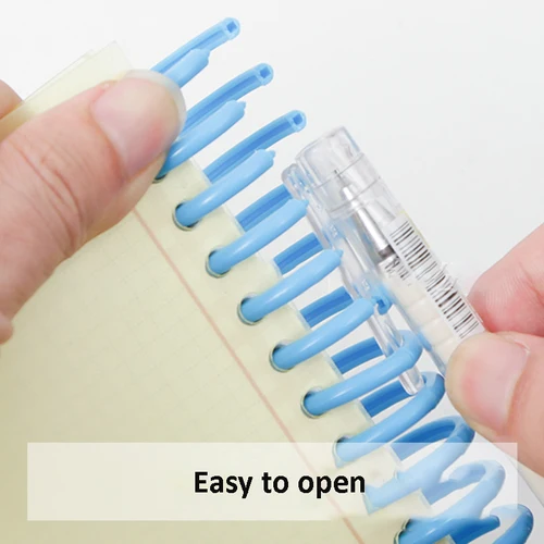 Imagen 2 del producto 10 Uds. Anillos de carpeta de anillas para calendario de escritorio con 34 agujeros, anillo de hojas sueltas A4, tira de encuadernación con apertura de plástico 3:1, anillos para planificador de encuadernación de libros