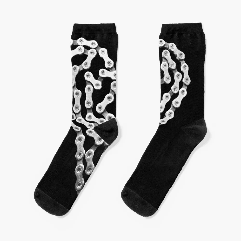 

Bike Chain Heart Socks sport funny gifts crazy Socks Women's Men's