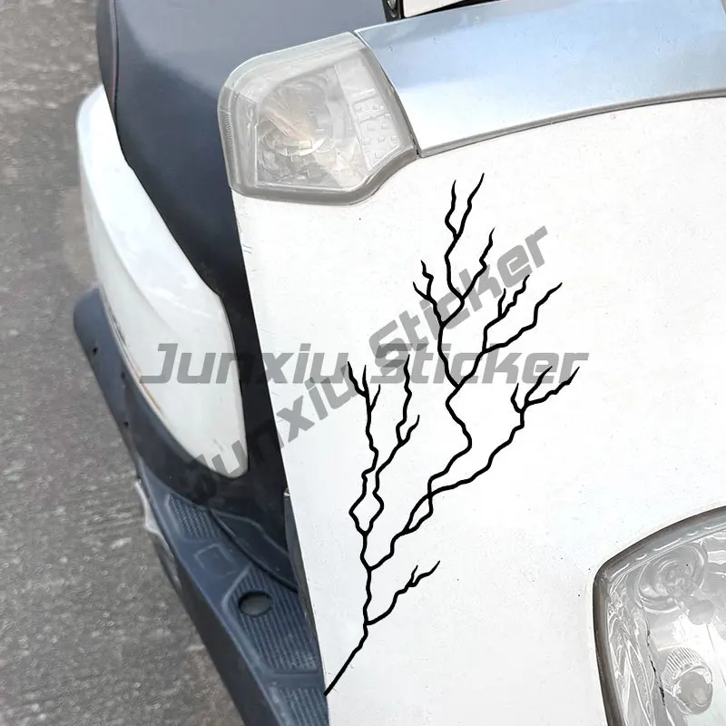

Lightning Motorcycle Stickers Waterproof for Motorbike Fuel Tank Helmet Box Windshield Fairing DIY Universal Vinyl Decals