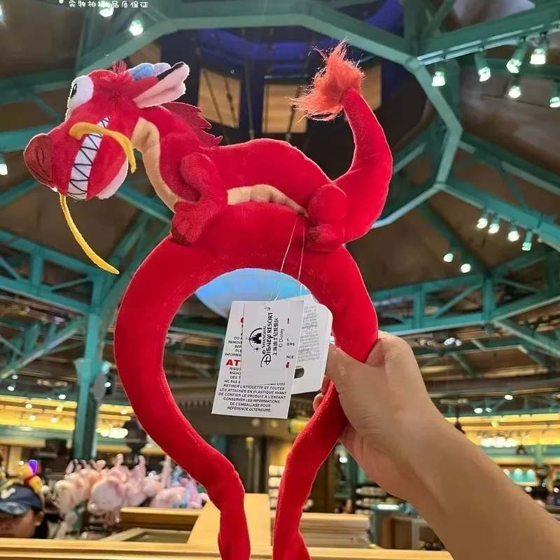 

Новый оригинальный Дисней 2024, Новый год, Mushu Dragon, подушка безопасности, повязка на голову, аксессуары, украшения для волос Year Of The Dragon