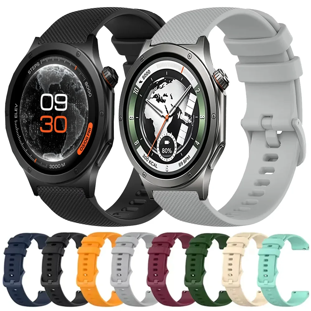 20mm 22mm Silicone Strap For Oneplus Watch 4 3 2 2R Lite OPPO Wacth S X3 X2 X Adjustable Wristband Amazfit Balance 3 Active 3 2