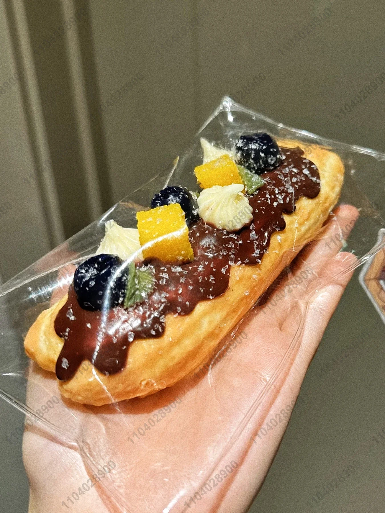 Eclair المعجنات طابا اسفنجي سيليكون الفرنسية نخب الفاكهة كريم الحلوى مخبز موتشي ضغط لعبة الإجهاد الإصدار اليد الاسترخاء هدية لعبة