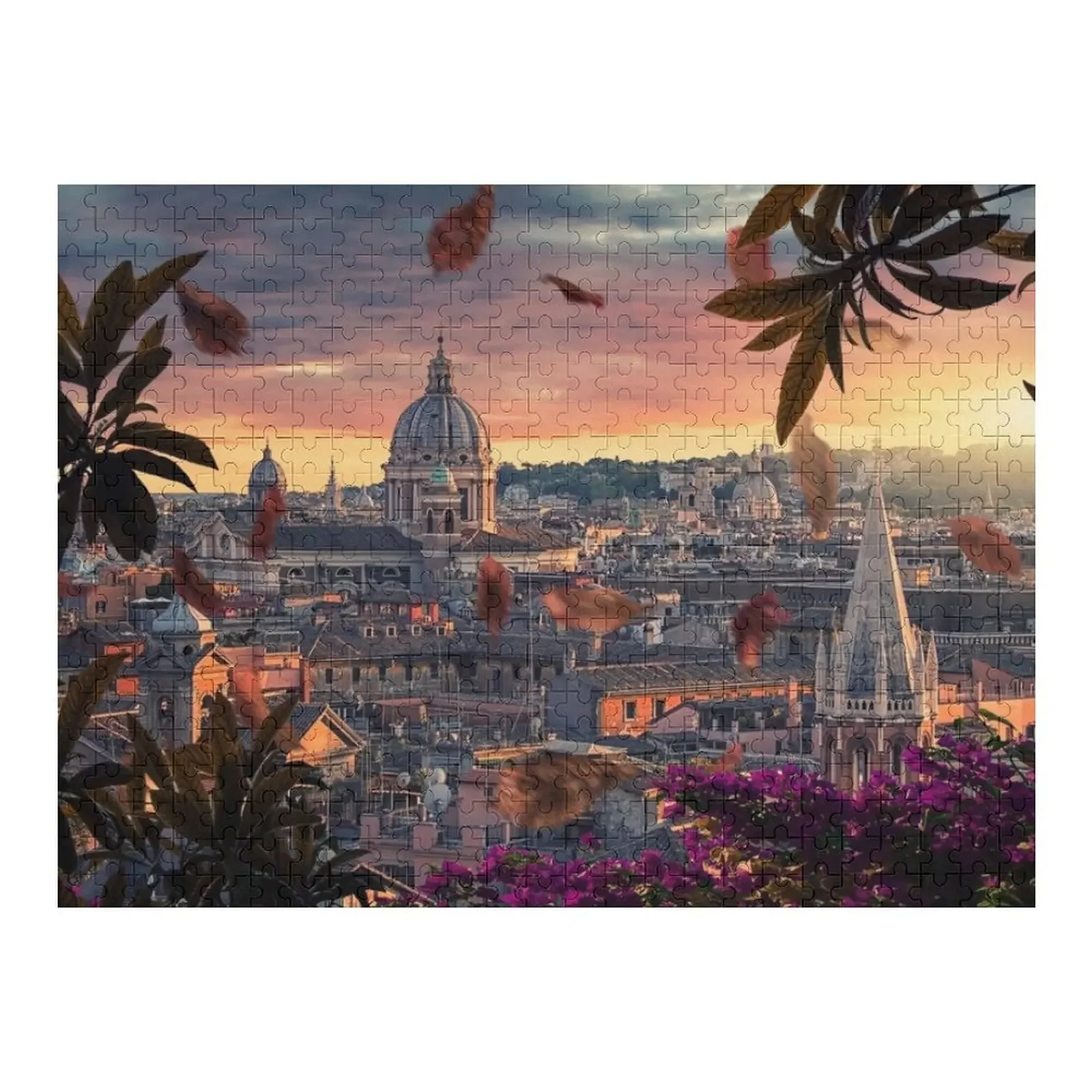 

Rome Italy View Jigsaw Puzzle Picture Christmas Gifts Christmas Toys Custom With Photo Personalized Gift Puzzle