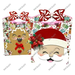 Kscraft saco de presente natal adicionar em corte dados estênceis para diy scrapbooking decorativo gravação diy cartões de papel