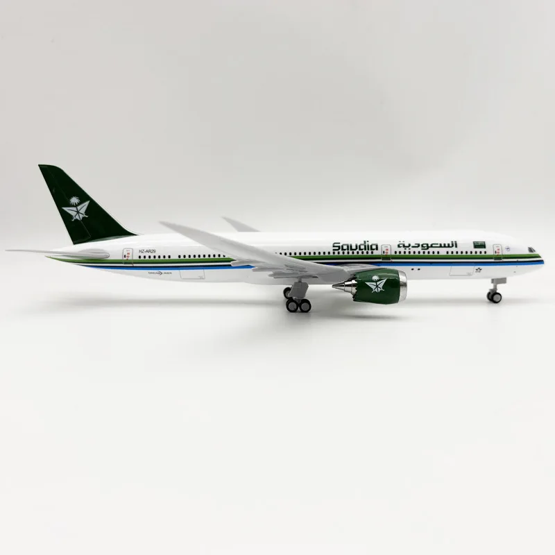 

Масштаб 1/250 самолета 30 см Saudi Airways B787, литой под давлением самолет, игрушки, модель самолета, комплект с колесами и подставкой, авиационный сувенир, подарок