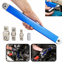 Ratchet Wrench Extension Wrench Kit Auto Repair Offset Auxiliary Tool With 4-Styles Square Drive Adapter Socket For Small Place