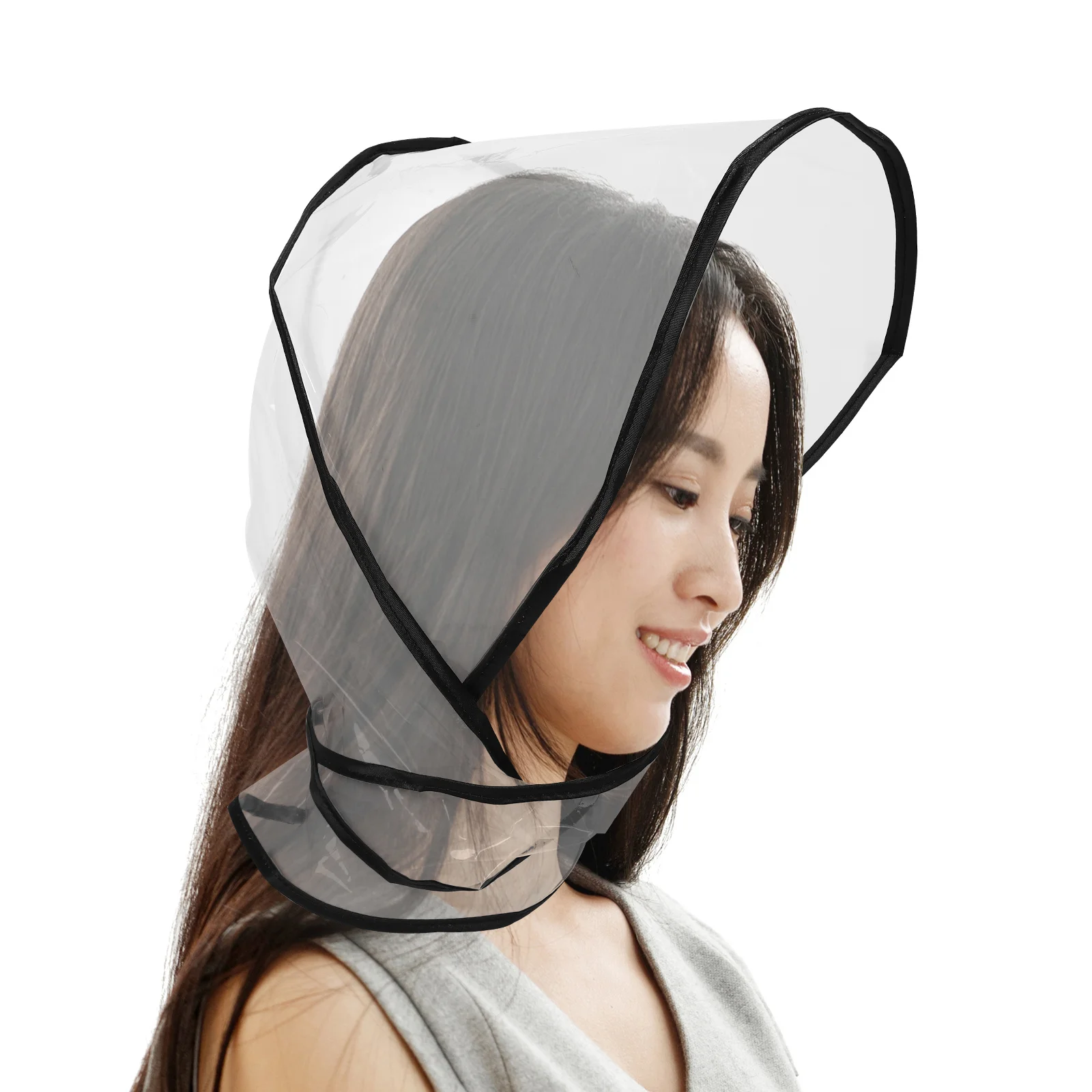 

2Pcs Waterproof Transparent Rain Bonnet Plastic Hat Lightweight Hair Protection Rain Gear Hat Clear Waterproof Hats for Women