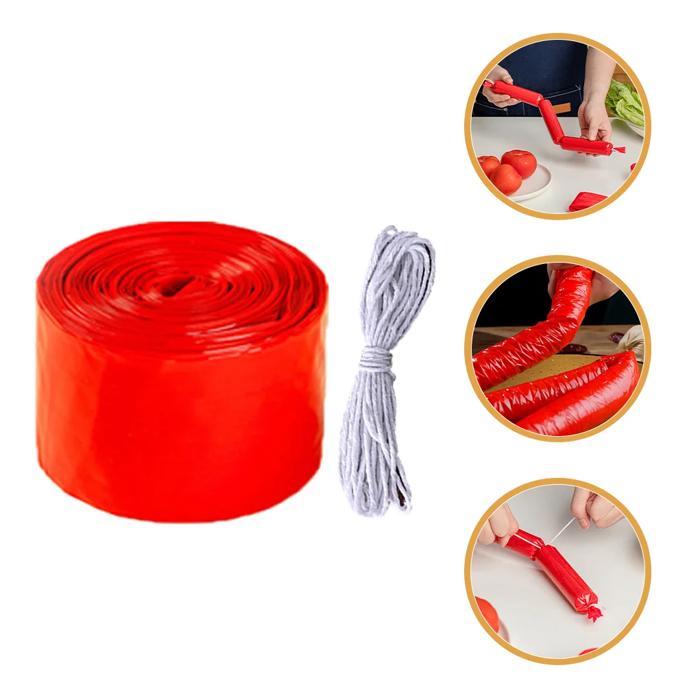 

Intestine Casings Sausage Skin High Temperature Resistance Hot Dog for Plastic Making Kit Child