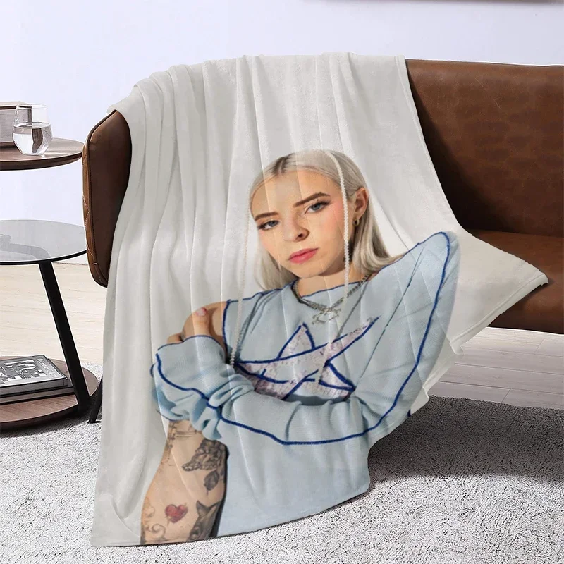 2026 Puerto Rican Rapper Young Miko Blanket Fluffy Soft Blankets For Bed Furry Winter Sofa Throw & Throws Baby Fleece Beds Custo