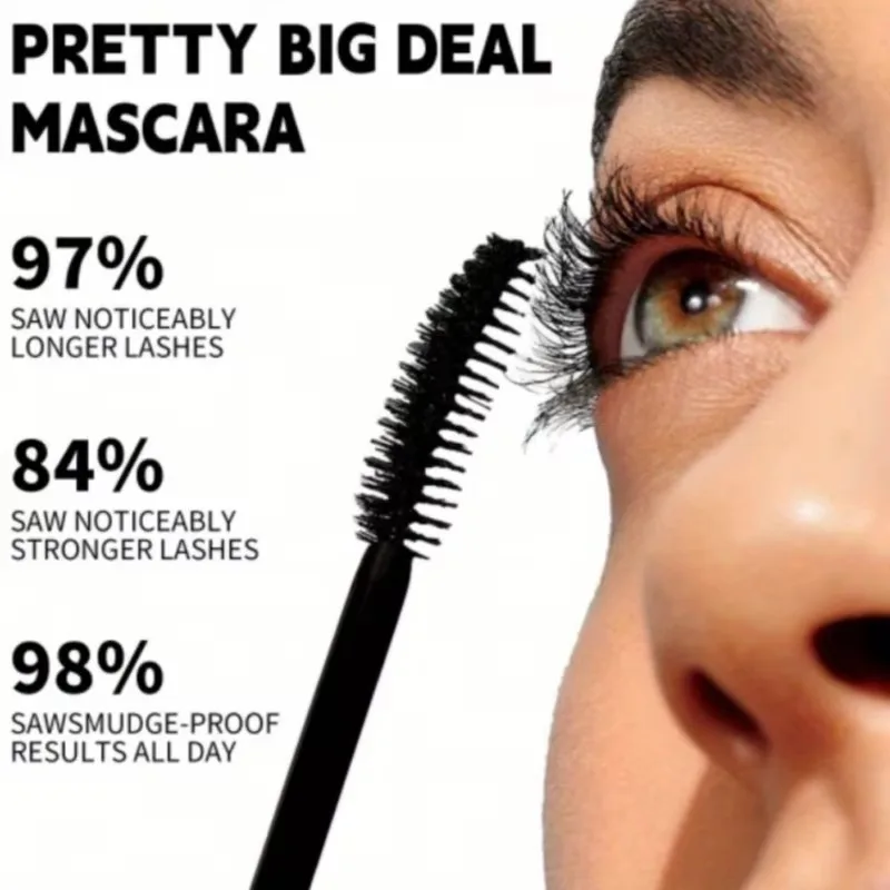 Schwarz Lila Mascara Wasserdicht Langlebige Wimpern Verlängerung Curling Make-Up Schönheit Auge Koreanische Kosmetik
