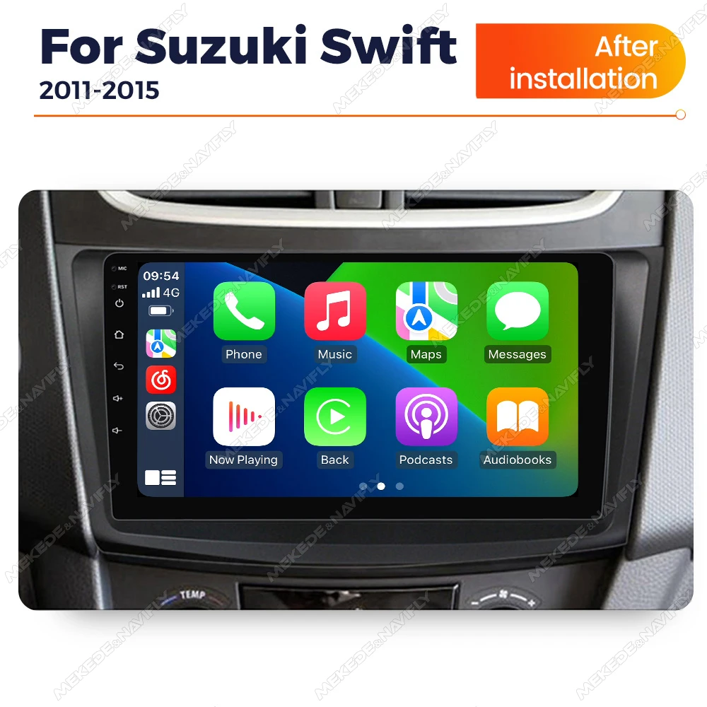 2DIN 9 "أندرويد 14 راديو السيارة لسوزوكي سويفت 2011-2015 CarPlay السيارات مشغل وسائط متعددة RCA BT WIFI Autoradio كاميرا الرؤية الخلفية #2