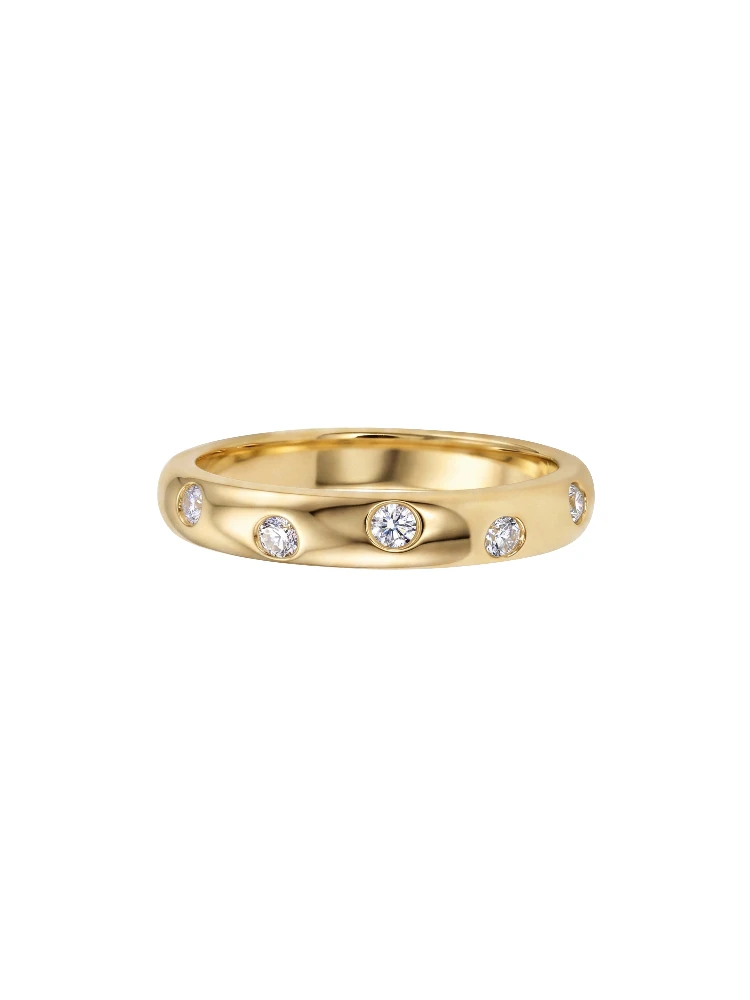 Echter minimalistischer runder Moissanit-Diamant mit Zertifikat, Ringe für Damen, für den täglichen Gebrauch und Partys, 925er Sterlingsilber, edler Schmuck. – Detail 5