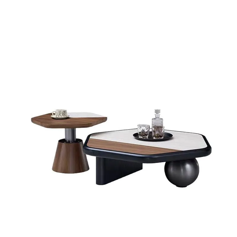 

Modern simple wooden coffee table tea table light luxury office area home living room designer coffee side
