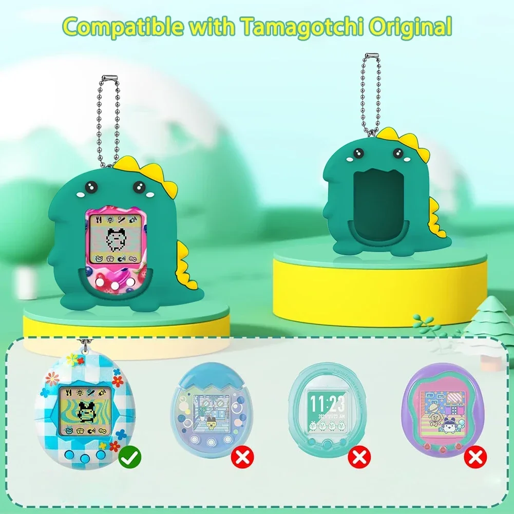 

CoverJoy For Tamagotchi Original Silicone Protective Case Shockproof Cover Lanyard Virtual Pet Game Machine Accessories Gift