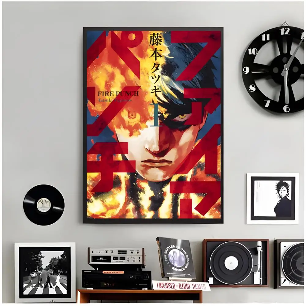 Manga Dystopian Fire Punch Poster Modern Wall Art Home Decor Living Room Decorative Print Unframed