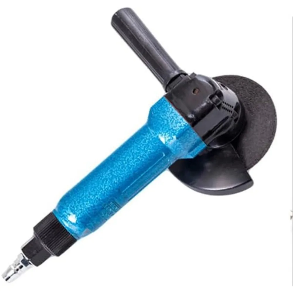 Heavy Duty Pneumatic Angle Grinders with Air Hose Nipple - Orange, Industrial Strength, High Performance Tool