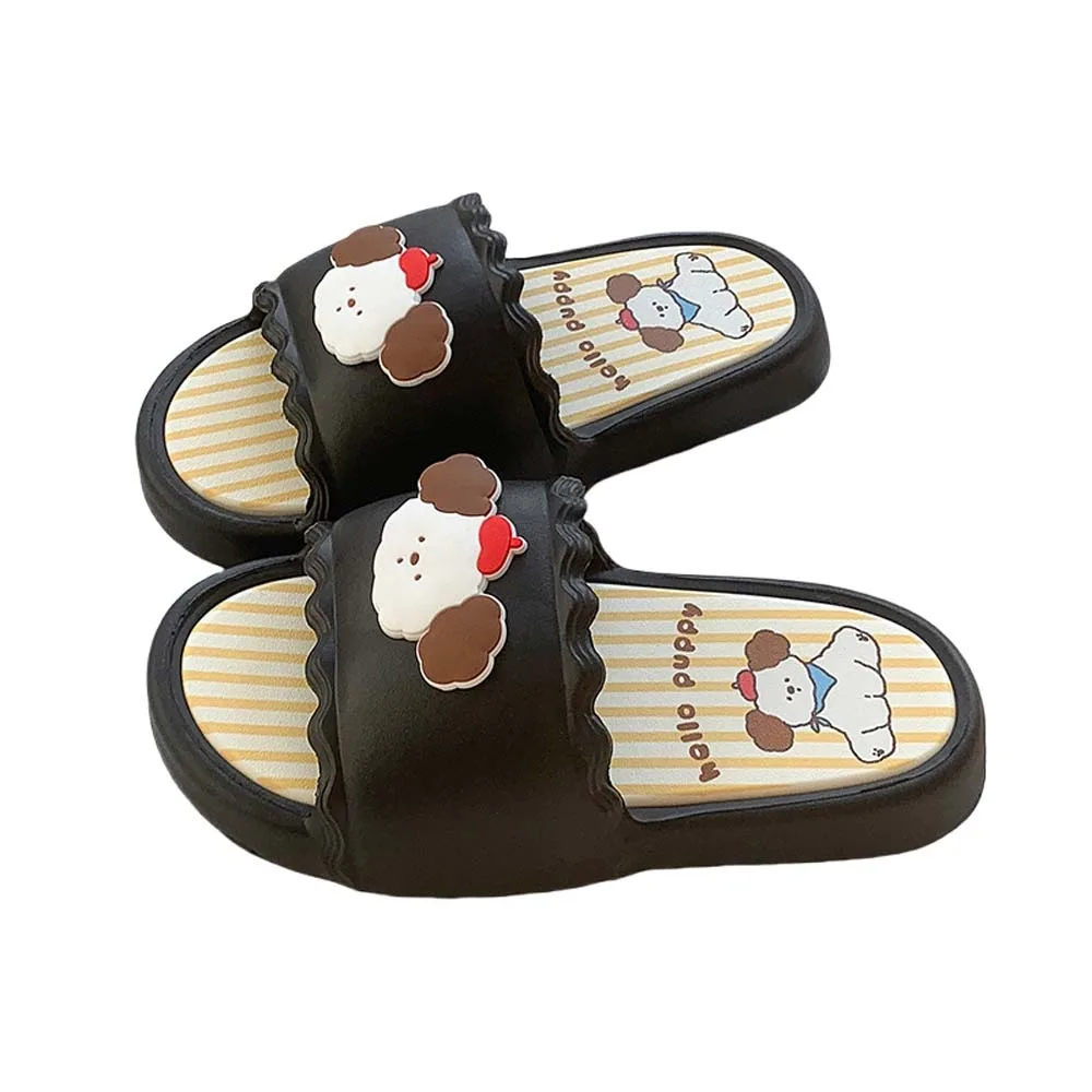 

Outer Wear Shoes Y2K Puppy Slippers Thick Soled Platform Women Cartoon Slippers Anti Slip Cartoon Dog Thick Slides Sandals Women