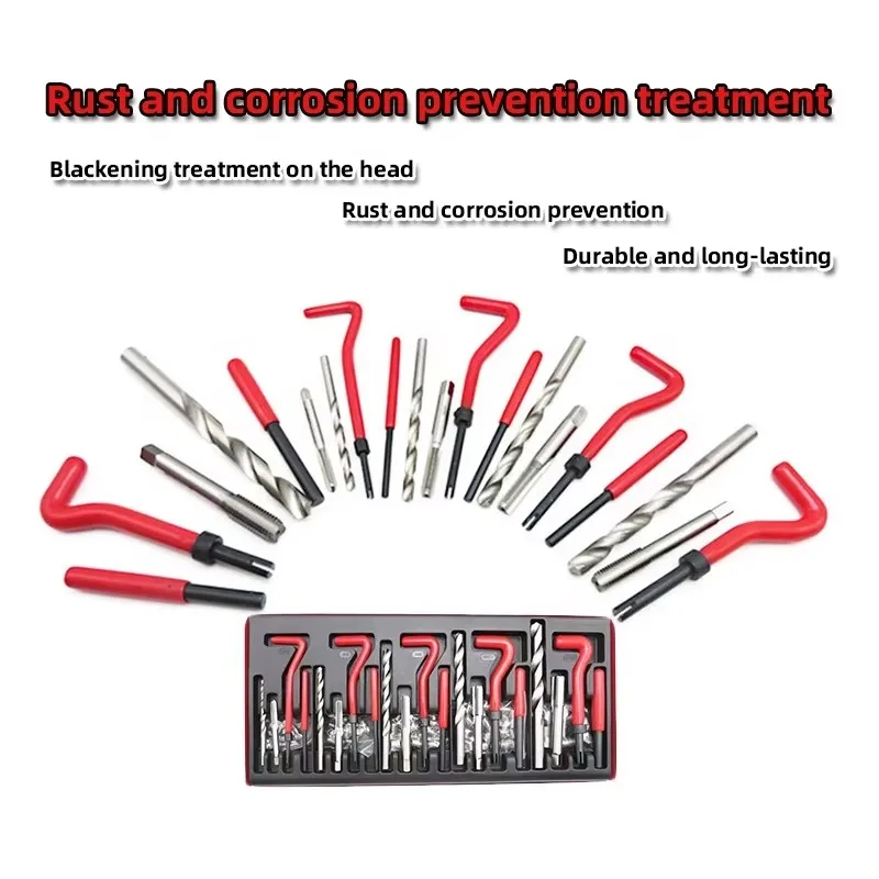 131 Thread Insert Installation Tool Set 1 Set Stainless Steel Series Complete Set 5pc Broken Handle Tools 110pcs Tool
