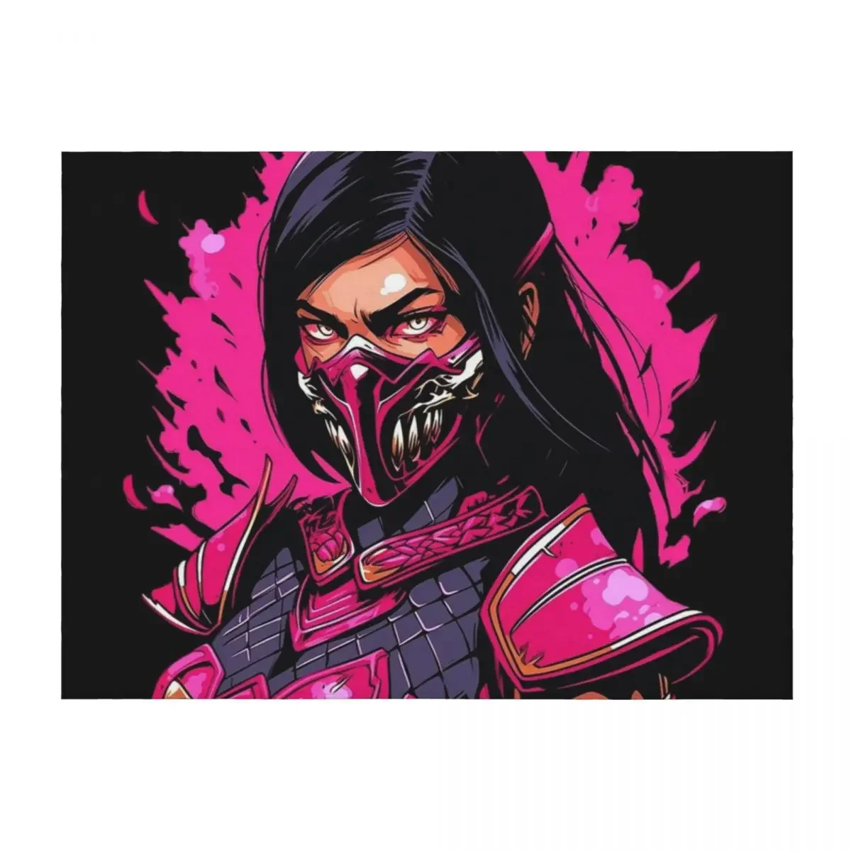 

mortal kombat mileena Throw Blanket Stuffeds Extra Large Throw Comforter Vintage Blankets