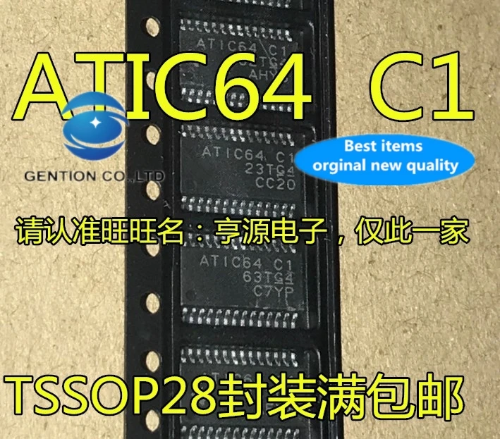 

5 шт. ATIC64 C1 ATIC64C1 AT1C64 C1 TSSOP28 автомобильный чип в наличии 100% новый и оригинальный