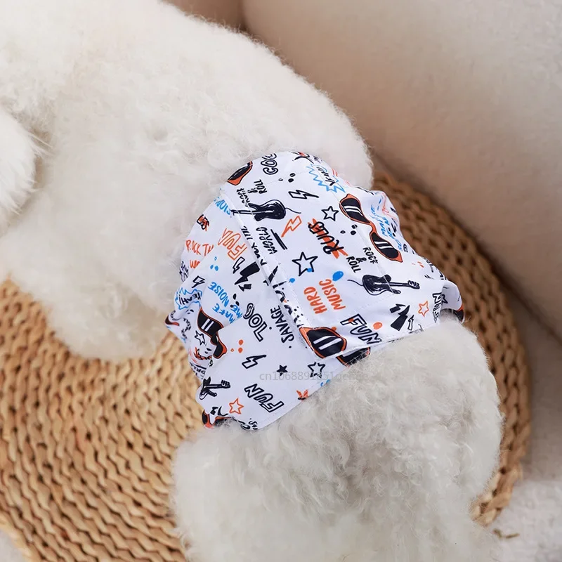 Washable Male Dog Physiological Pants Reusable Sanitary Underwear Belly Wrap Band Cotton Diaper For Large Small Medium Dog