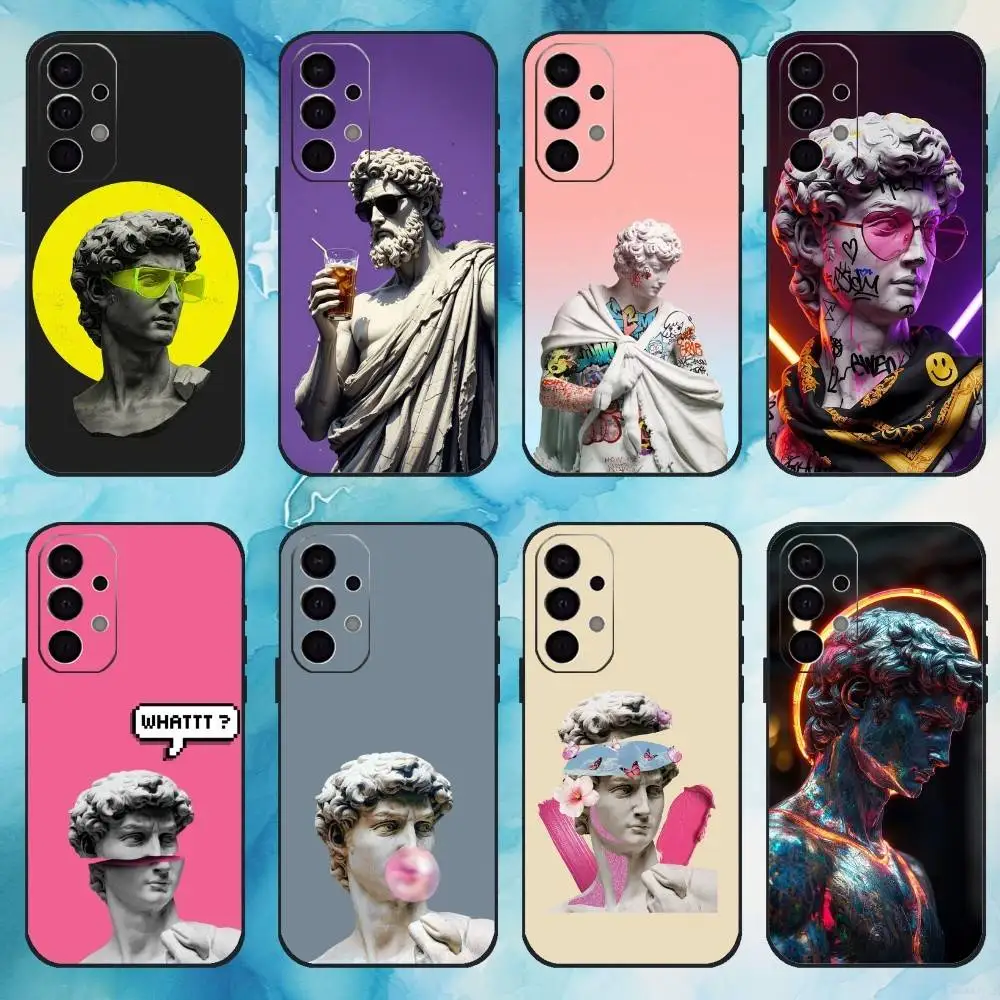 

Art David Phone Case For Samsung Galaxy A73,A72,A71,A70,A53,A52,A51,Others Soft Black Cover