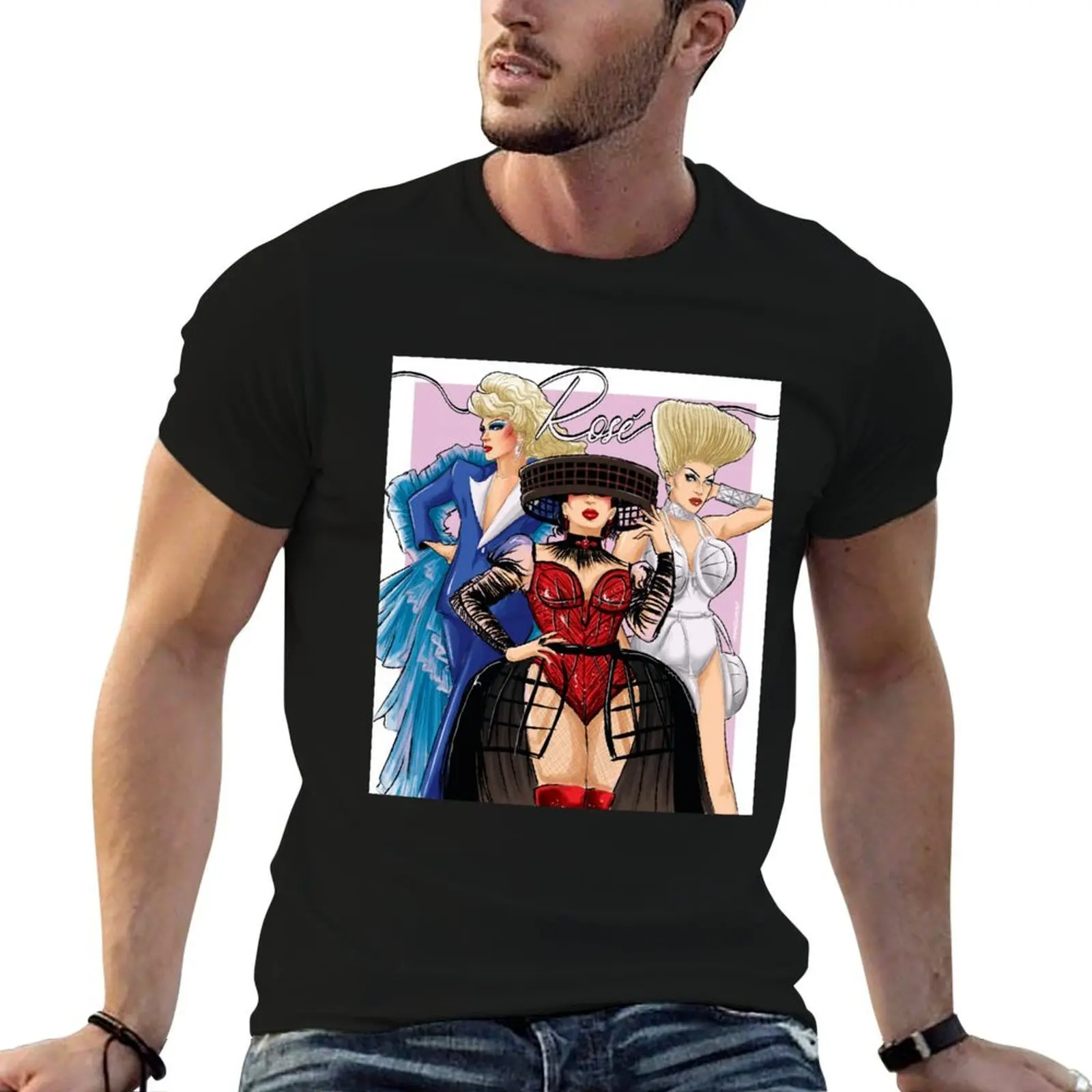Rosé T-Shirt Urban Style Print T-Shirt