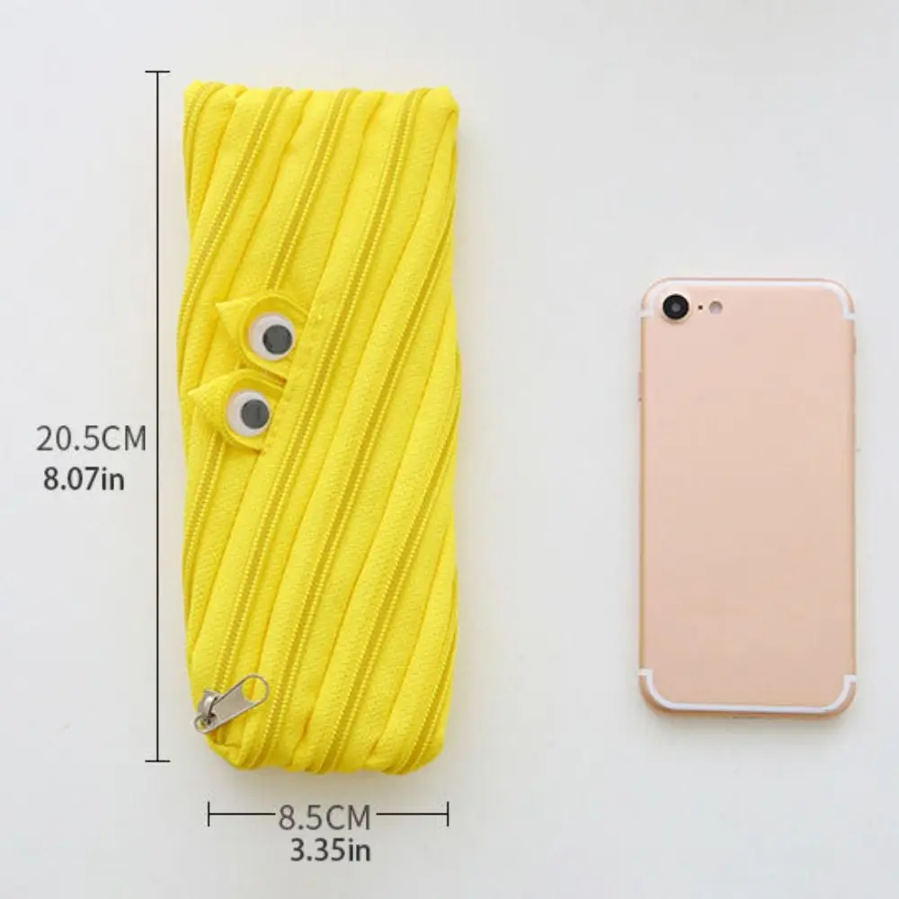 Сумка для губной помады на молнии с кроличьими ушками, мультяшная большая вместительная студенческая сумка-карандаш, косметичка, организация хранения на столе