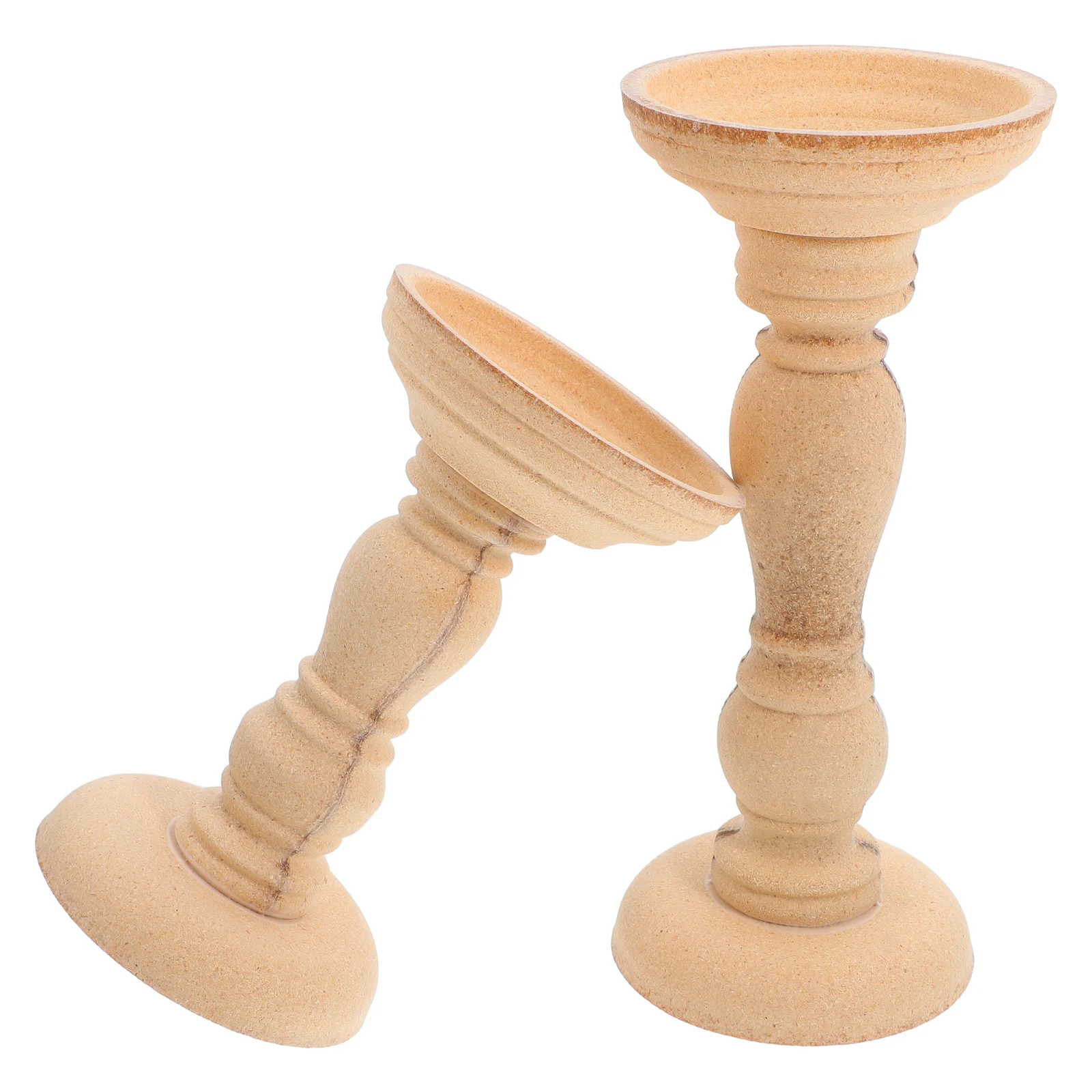 

Vintage Wooden Holder Decor Ornament Sturdy Creative Design Farmhouse Centerpiece Fireplace Mantel Decorative Pillar