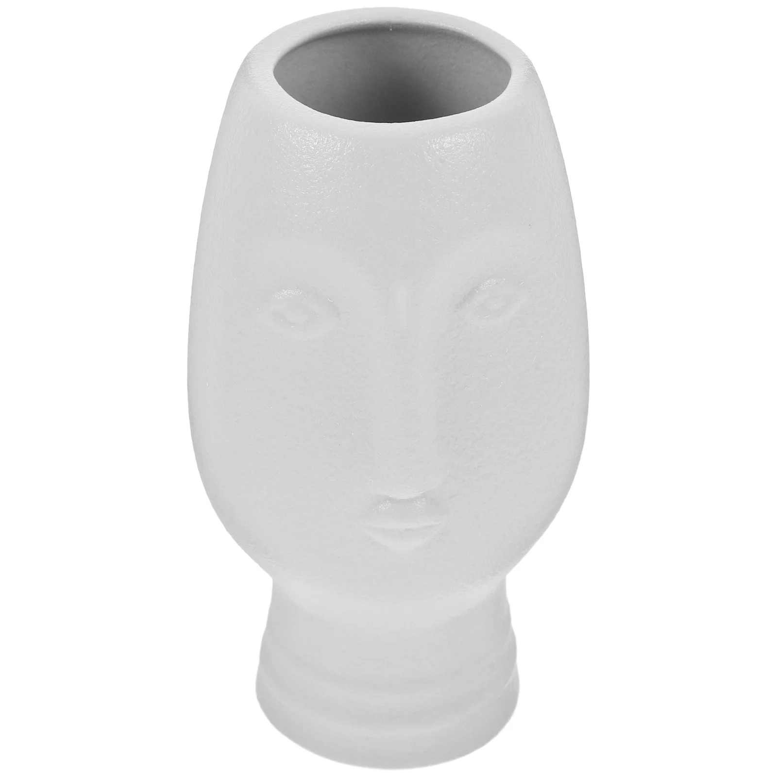 

Ceramic Flower Vase Face Shape Vase for Plants Dried Flower Container Desktop Ornament for Living Room Bedroom Zen Style