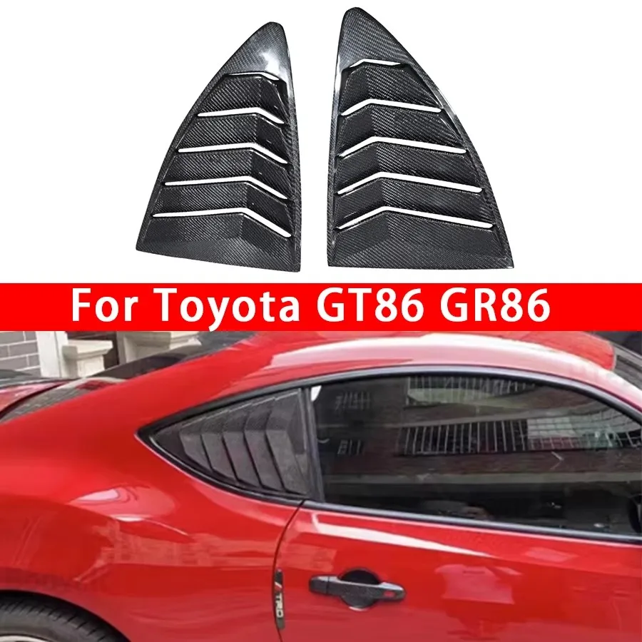 For Toyota GT86 GR86 Subaru BRZ Cabon fiber Blinds Car Rear Window Louvers Car Rear Window Blinds Side Tuyere Vent body kit