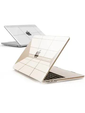 Funda protectora para portátil adecuada para MacBook Air de 13 pulgadas M3 A3113 M2 A2681, funda rígida para Mac Air 13,6, cristalina