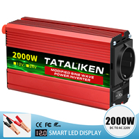 Modified Sine Wave  with voltage display 600W 1500W 2600W 3000W  power inverter  inverter 12v 220v