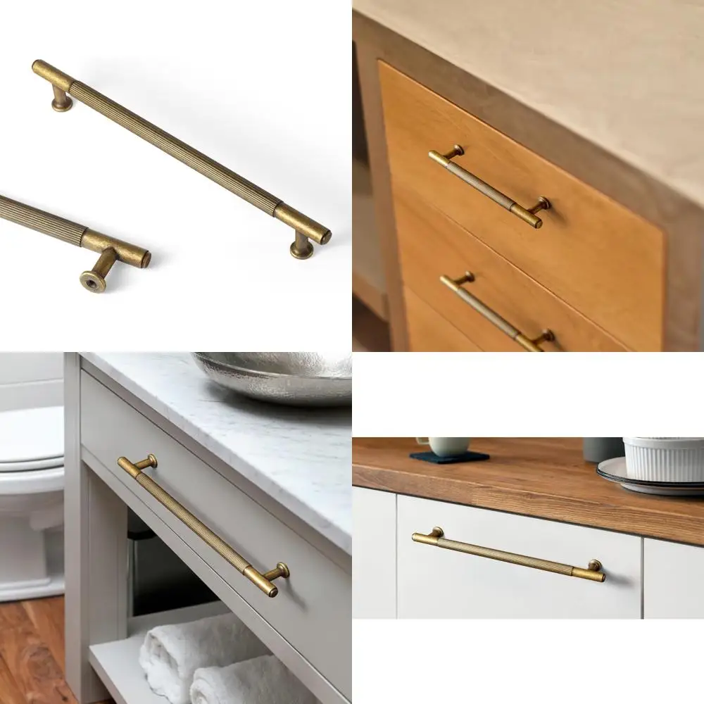 

Винтажные бронзовые ручки для шкафа, 6 шт., твердый цинковый сплав, 7–14/25 от центра, антикварные латунные ручки для ящиков, кухонная фурнитура