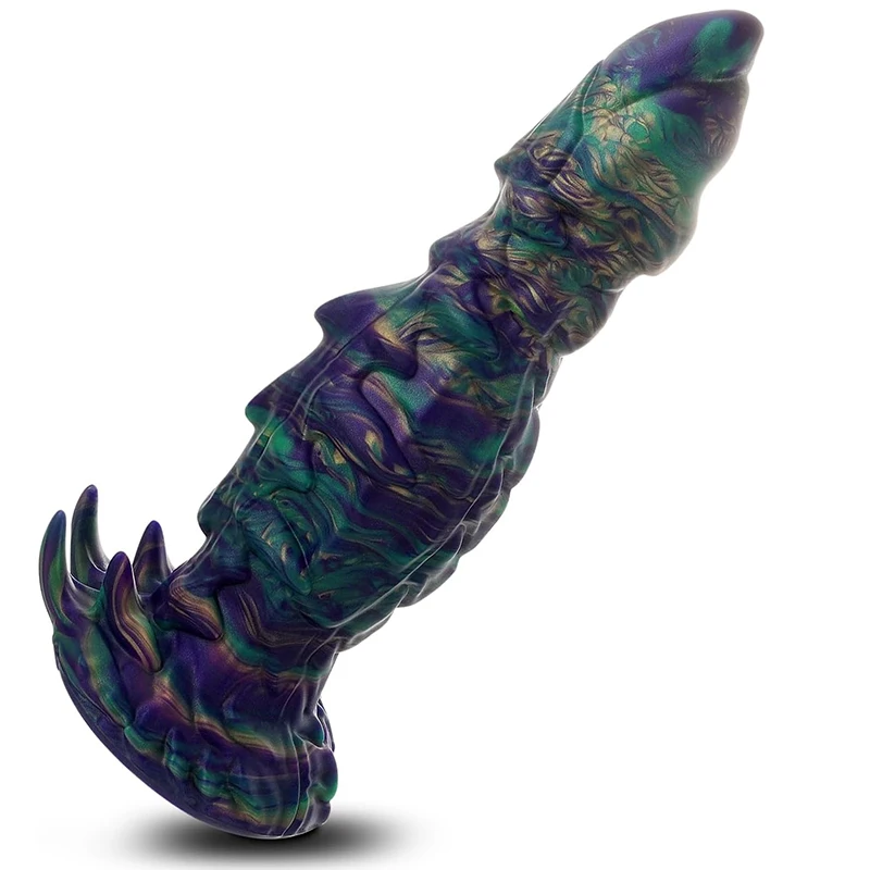 Monster Dragon Dildo Liquid Silicone Fantasy Realistic Penis Strong Suction Cup Dick  Anal Plug Masturbator Sex Toys For Women