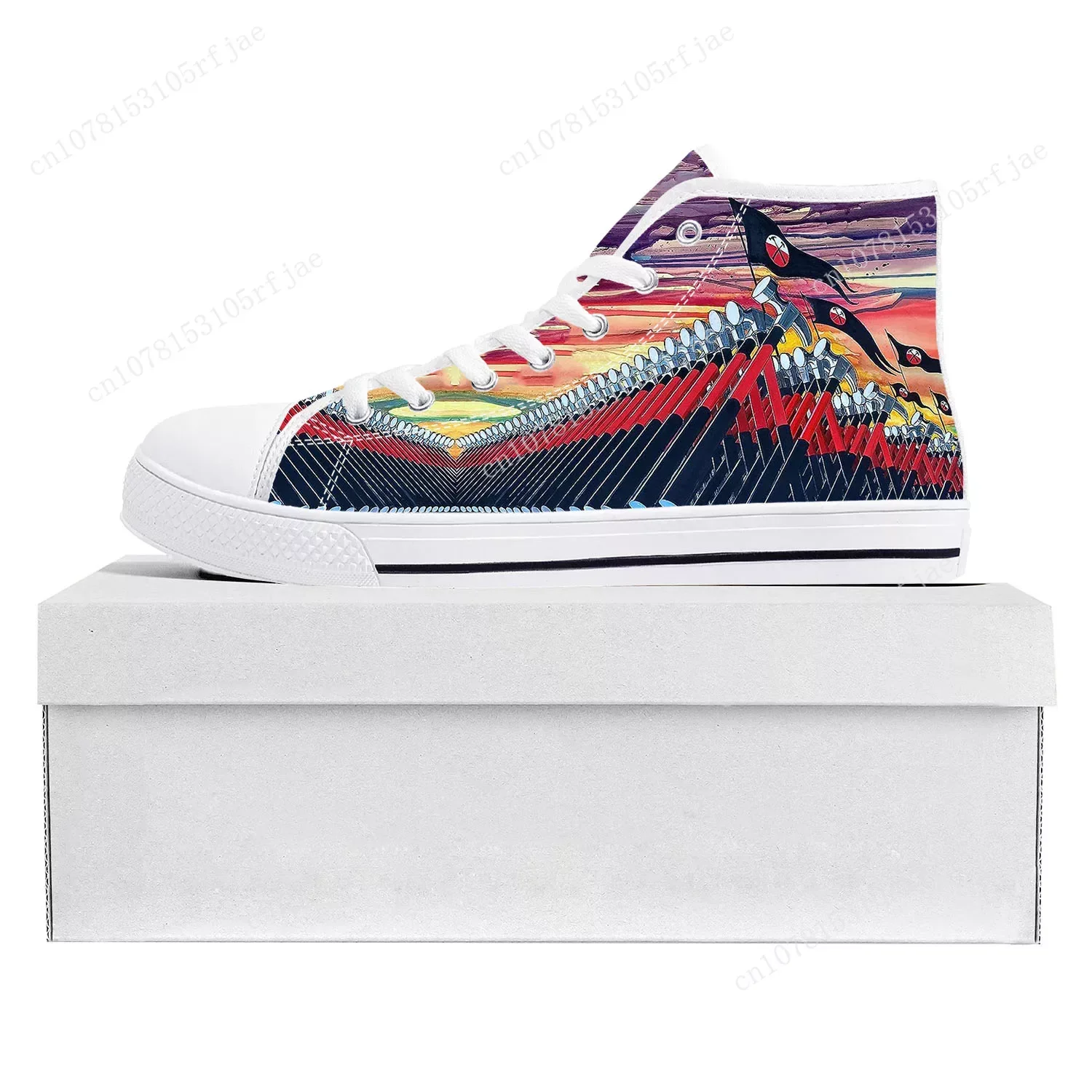 The Wall High Top High Quality Sneakers Mens Womens Teenager Canvas Customized Sneaker Casual Couple Shoes Custom Shoe White