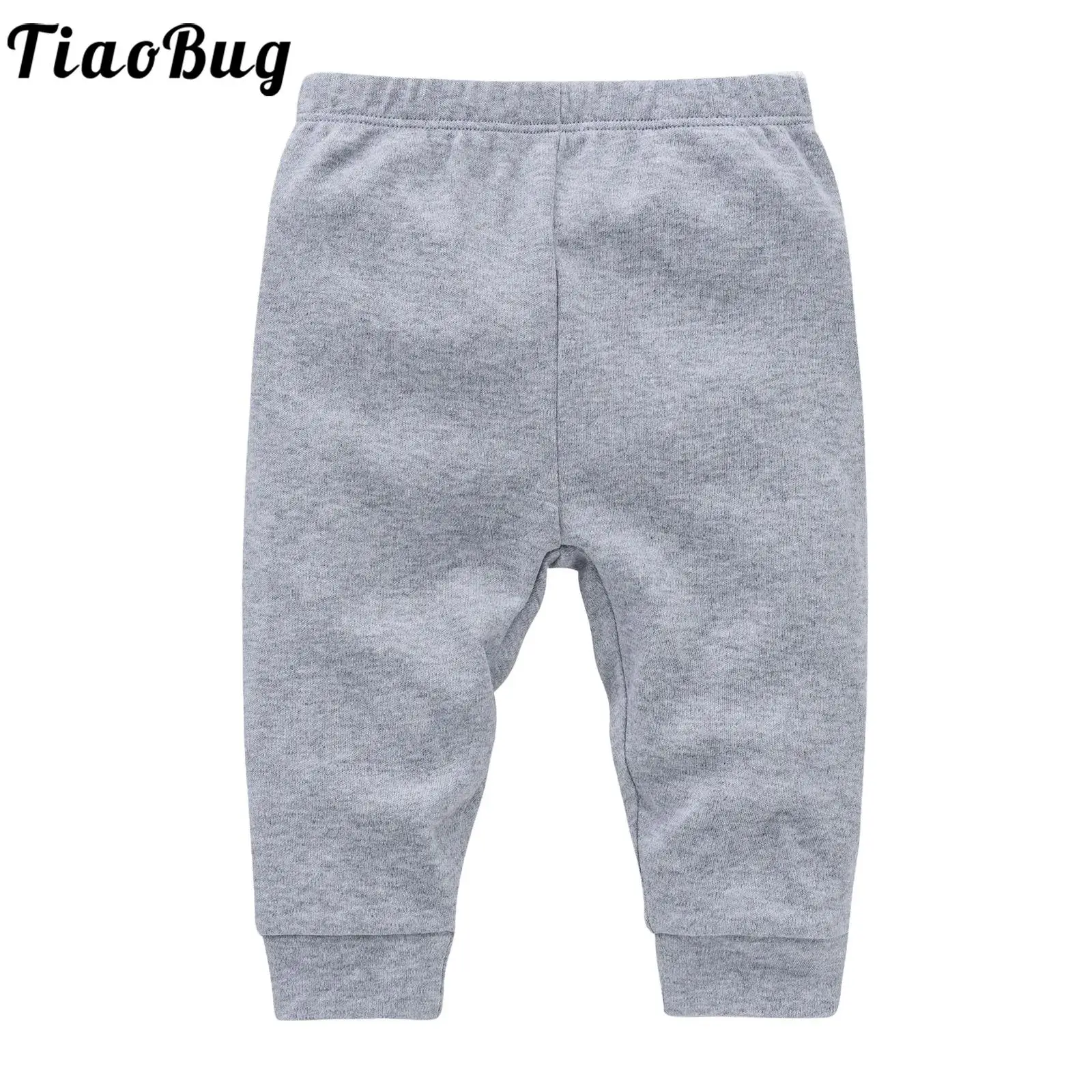 Baby Boys Girls Clothes Solid Color Basic Pants Elastic Waistband Sweatpants Jogger Pants Athletic School Trousers Casual Wear