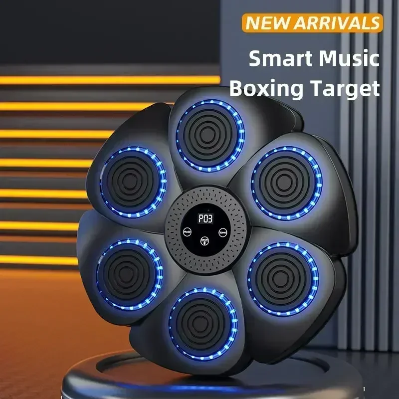 Smart Music Boxing Machine Bluetooth Wall-Mounted Boxing Trainer Reaction Exercise Boxing Wall Target for Men Women Children