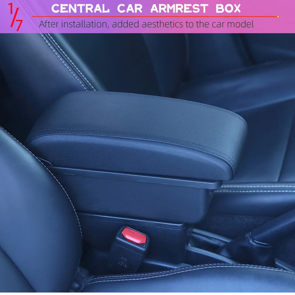 Für Volkswagen UP Armlehnenbox Für Skoda Citigo IV VW UP Seat Mii Auto-Armlehnenkonsole Auto-Aufbewahrungsbox Getränkehalter Auto-Zubehör – Detail 7