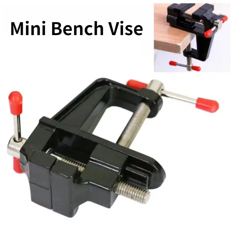 Mini Bench Vise Multi-Functional Clamp-On Table Vice for Jewelry Hobby Model Making and Repair Tool