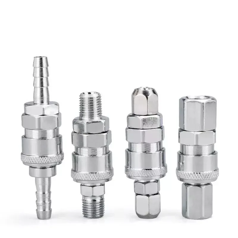 Air Pneumatic Fitting High Pressure Coupling Air Hose Quick Connector Pneumatic Fittings Air Compressor Hose Quick Couple