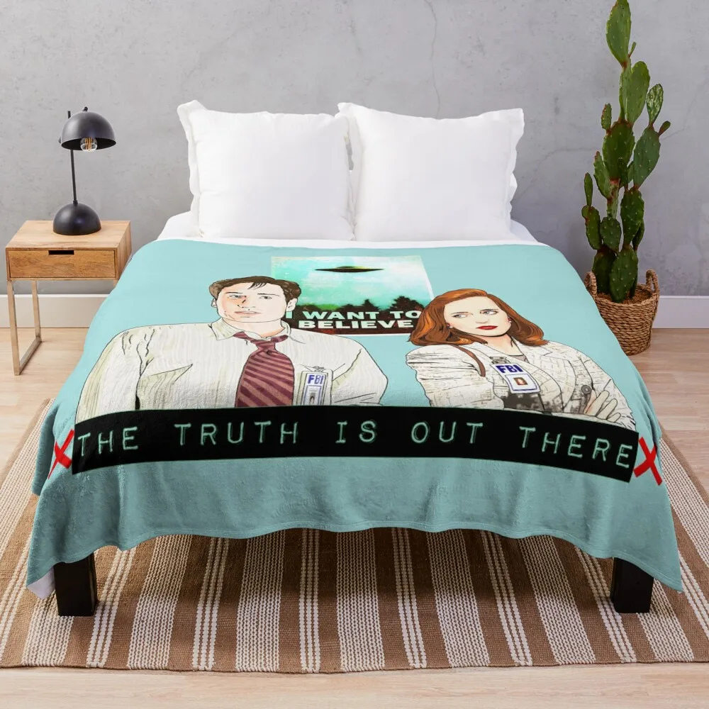 

The X files the truth is out there I want to believe by Mimie Throw Blanket Blankets Sofas Of Decoration Thermal Blanket