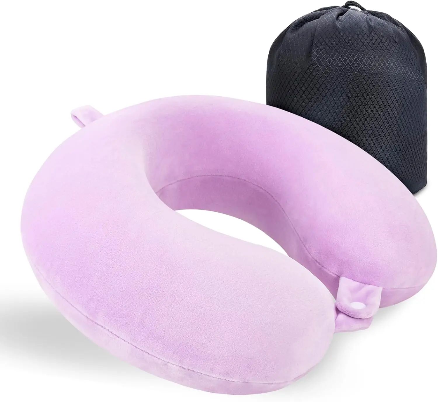 Travel Pillow for Rest Neck Pillow for Airplane Flight Pillow Memory Foam Travel Pillows Cushion Compact Lightweight (Purple)